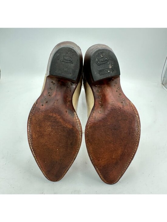 Justin Men Size 7.5D 1207 Brown Twotone Leather Pull On Western Cowboy Boot main image 4